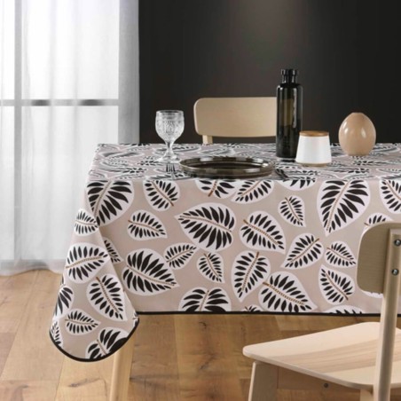Mantel antimanchas hojas 150x200cm
