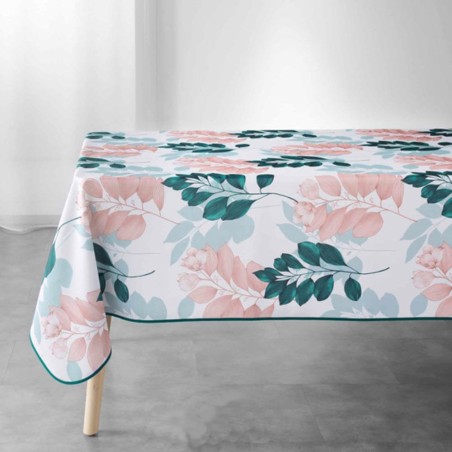 Mantel antimanchas hojas esmeralda 150x240cm