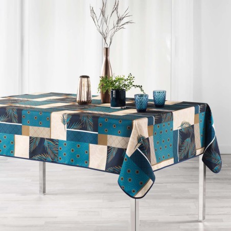 Mantel antimanchas geométrico 150x240cm