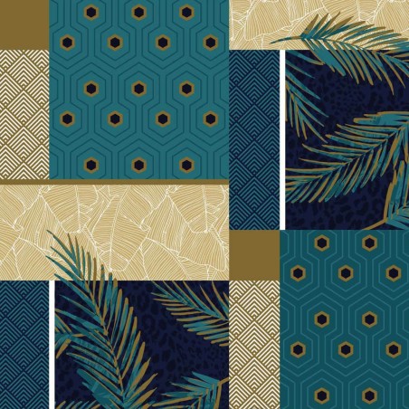 Mantel antimanchas geométrico 150x240cm