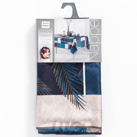 Mantel antimanchas geométrico 150x240cm