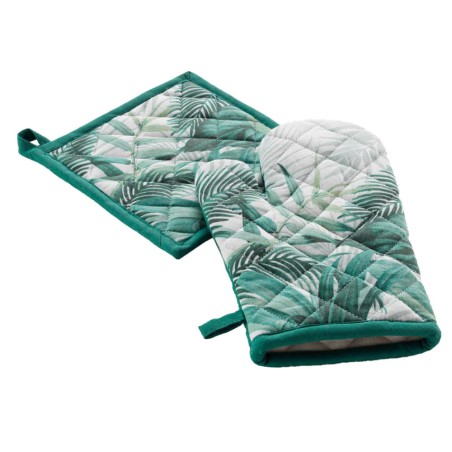 manopla y agarrador cocina botanico