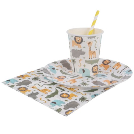 SET 41 PIEZAS PAPEL FIESTA 