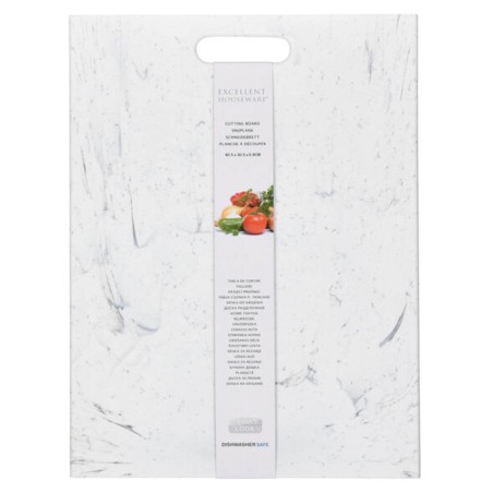 TABLA CORTE 40X30CM POLIPROPILENO DISEÑO MARMOL