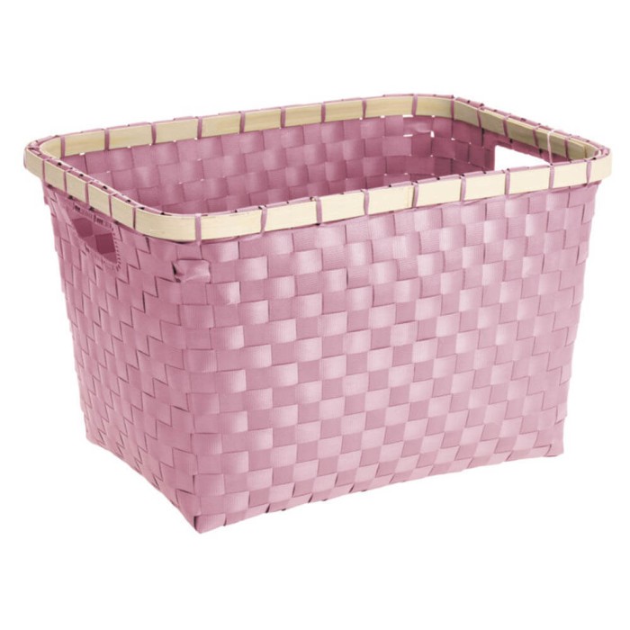 CESTO ALMACENAJE BAMBÚ-24X37X27 2 COLORES