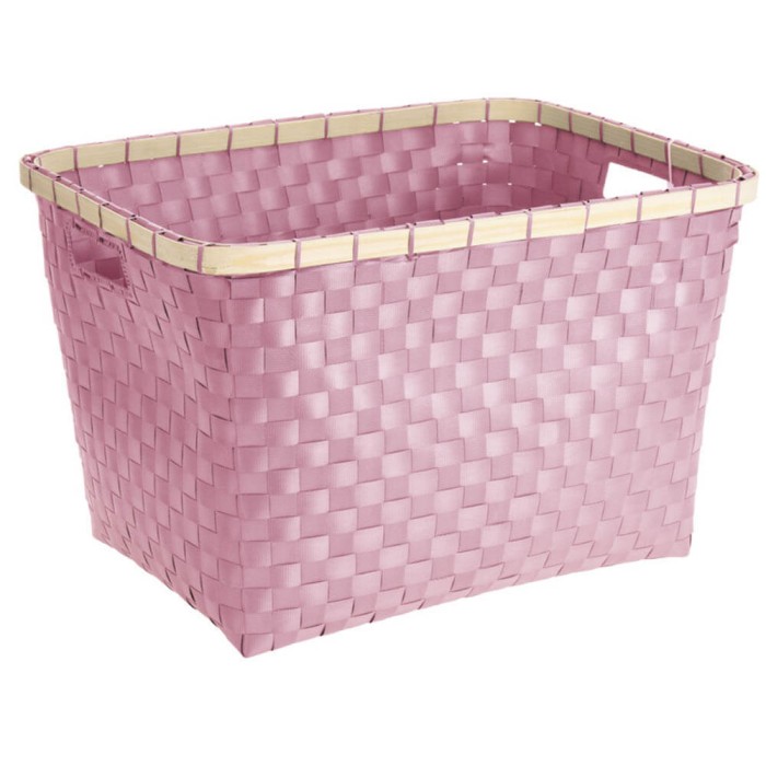 CESTO ALMACENAJE BAMBÚ-26X41X31 2 COLORES