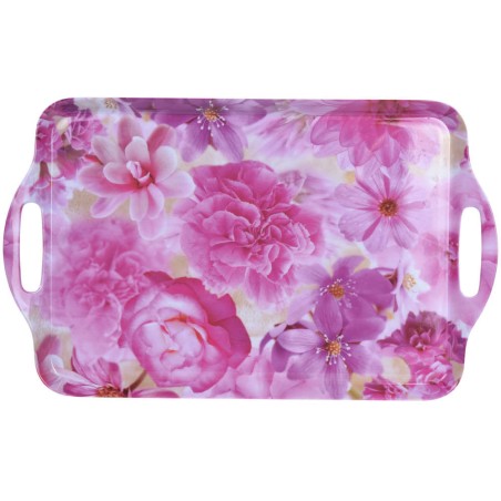 BANDEJA MELAMINA 45X30CM FLORES