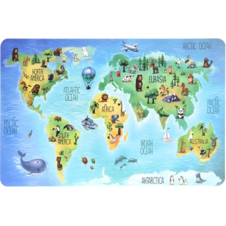 Mantel infantil mundo+diseños 43x28cm