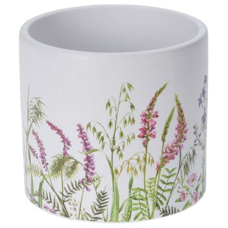MACETERO CERAMICA 13X12CM FLORES