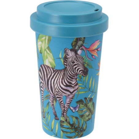 VASO CON TAPA - 400ML 4DISEÑOS