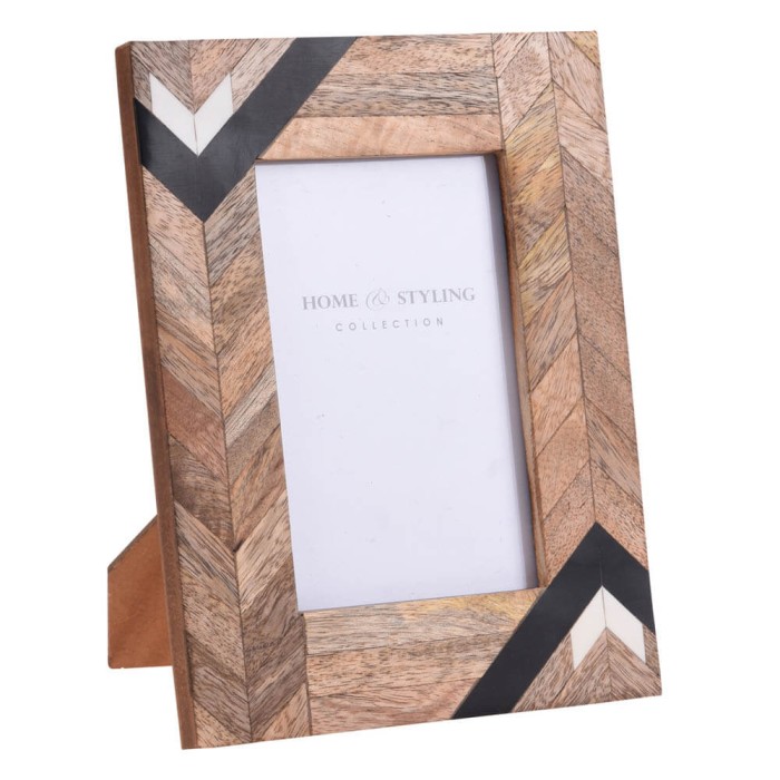 PORTAFOTO MADERA NEGRO 17X22CM