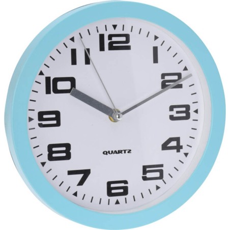 RELOJ PARED 23CM COLORES 
