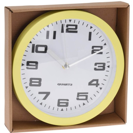 RELOJ PARED 23CM COLORES 