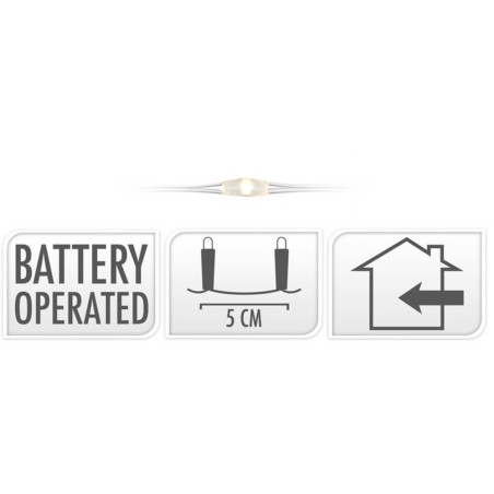 GUIRNALDA 20LED LUZ CALIDA