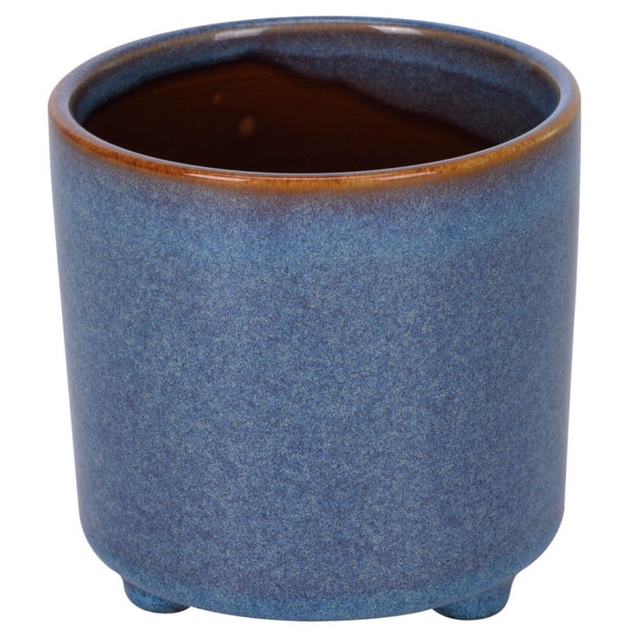 MACETA DECORATIVA PATITAS 12X12.5CM 3 COLORES