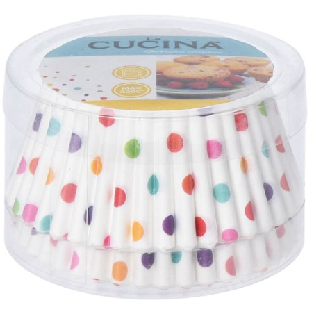 CÁPSULAS PARA CUPCAKES - LUNARES 60UND
