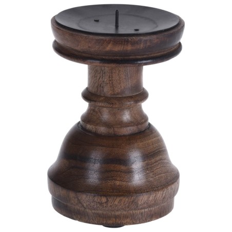 CANDELABRO MADERA 9,5X14CM