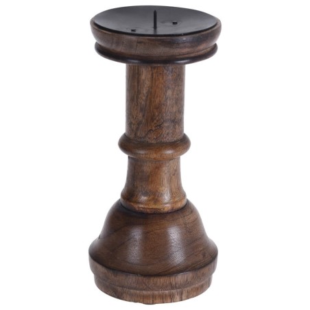 CANDELABRO MADERA 20X10CM