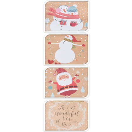 BOLSA REGALO NAVIDAD KRAFT 34,5X28CM