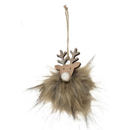 DECORACIÓN ÁRBOL NAVIDAD - RENO POMPÓN