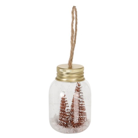 DECORACIÓN ÁRBOL NAVIDAD - BOTELLA CRISTAL 4X6CM