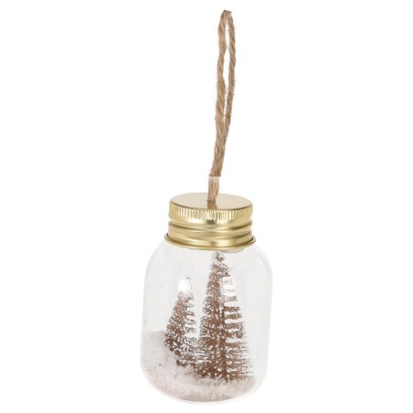 DECORACIÓN ÁRBOL NAVIDAD - BOTELLA CRISTAL 4X6CM