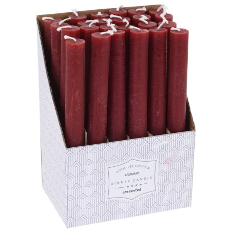 VELA CANDELABRO ROJA 20CM