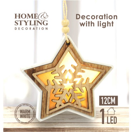 COLGANTE ÁRBOL DE NAVIDAD CON LUZ LED