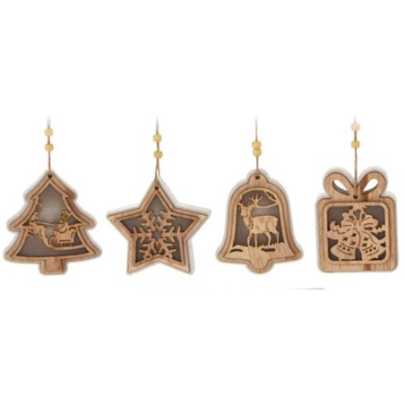 COLGANTE ÁRBOL DE NAVIDAD CON LUZ LED