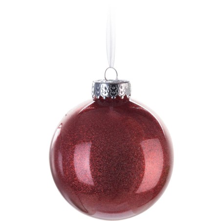 BOLA NAVIDAD ROJA - 8CM 3 DISEÑOS