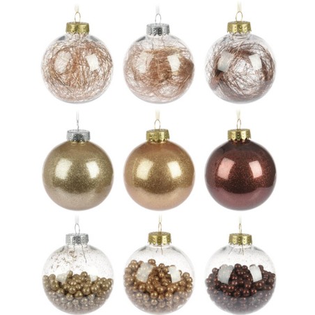 BOLA DE NAVIDAD 8CM 9 DISEÑOS