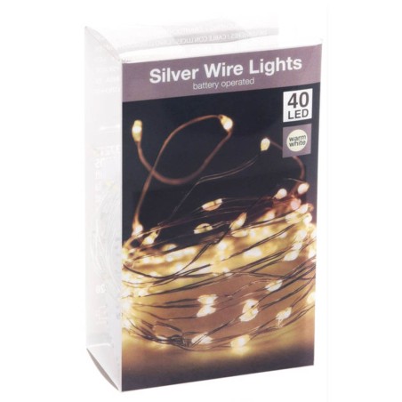 GUIRNALDA 40LED CALIDA 