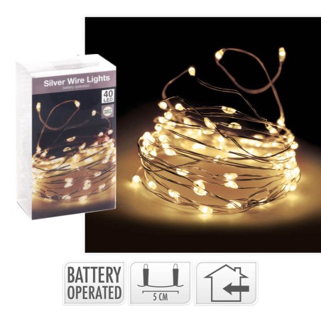 GUIRNALDA 40LED CALIDA 