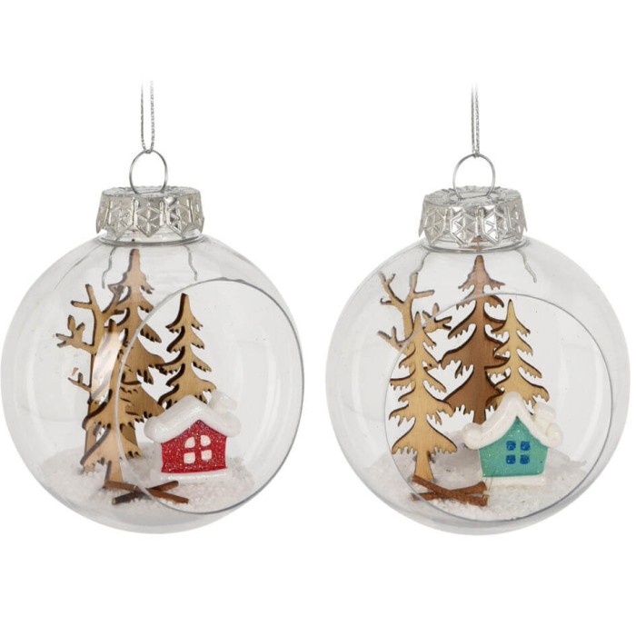 BOLA NAVIDAD TRANSPARENTE 