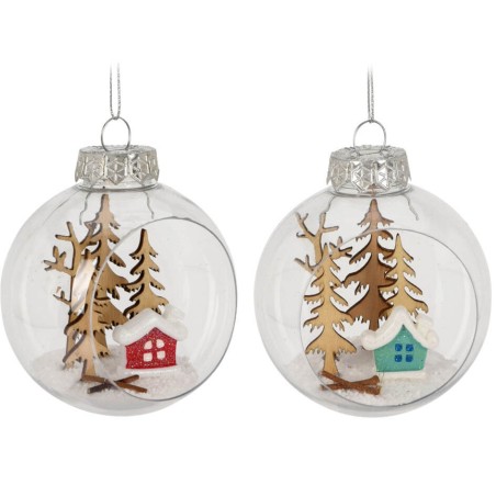 BOLA NAVIDAD TRANSPARENTE 