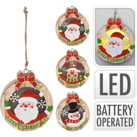 COLGANTE LED 9CM NAVIDAD