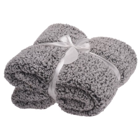 Manta borrego gris 152x127cm