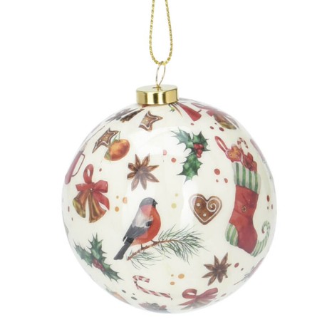 Bola Navidad retro 7cm