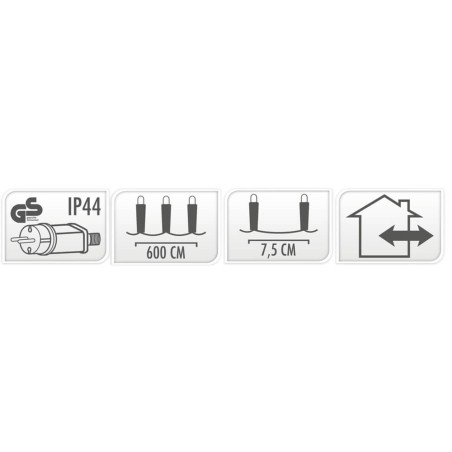 Guirnalda de luces - 80Led blanco cálido