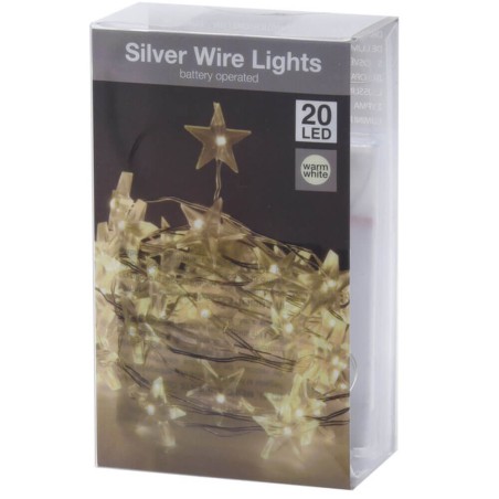 Guirnalda de luces - 20Led estrellas