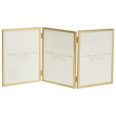Marco de fotos triple - dorado