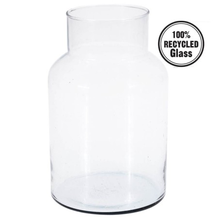 Jarrón cristal reciclado 14X26cm