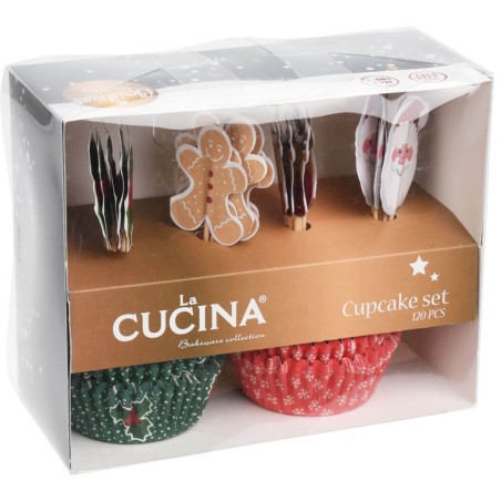 Set cupcakes Navidad