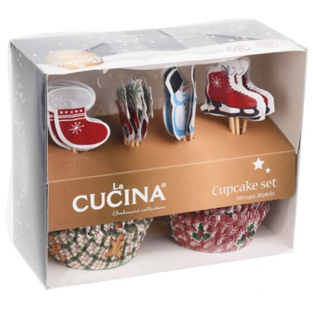Set cupcakes Navidad