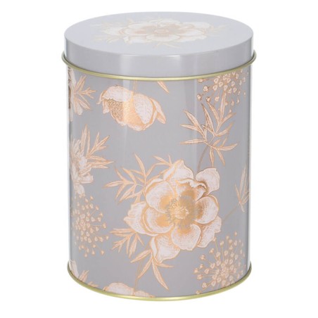 Bote cocina redondo - flores 11x14,5cm