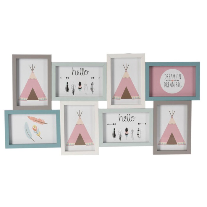 Marco de fotos múltiple 8 fotos 10x15cm