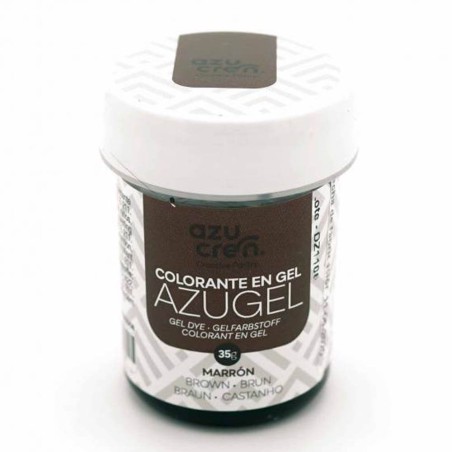 COLORANTE ALIMENTICIO - MARRON 35GR AZUGEL