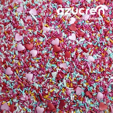 SPRINKLES FIDEOS CORAZONES ROSAS 90GR