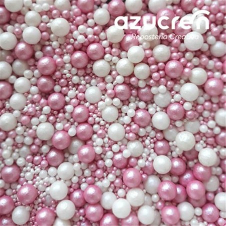 SPRINKLES MIX 90GR PERLAS ROSAS/BLANCOS