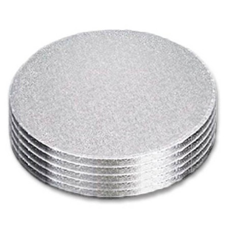 BASE 25X1.2CM REDONDA PLATA 